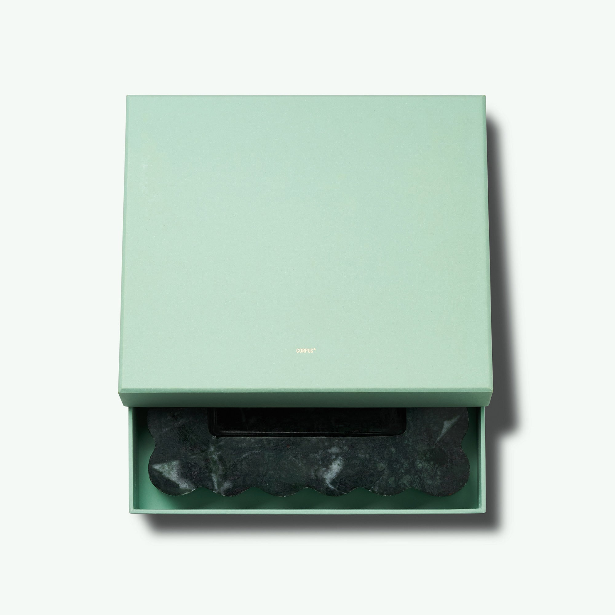 MARBLE SOAP TRAY: Emerald